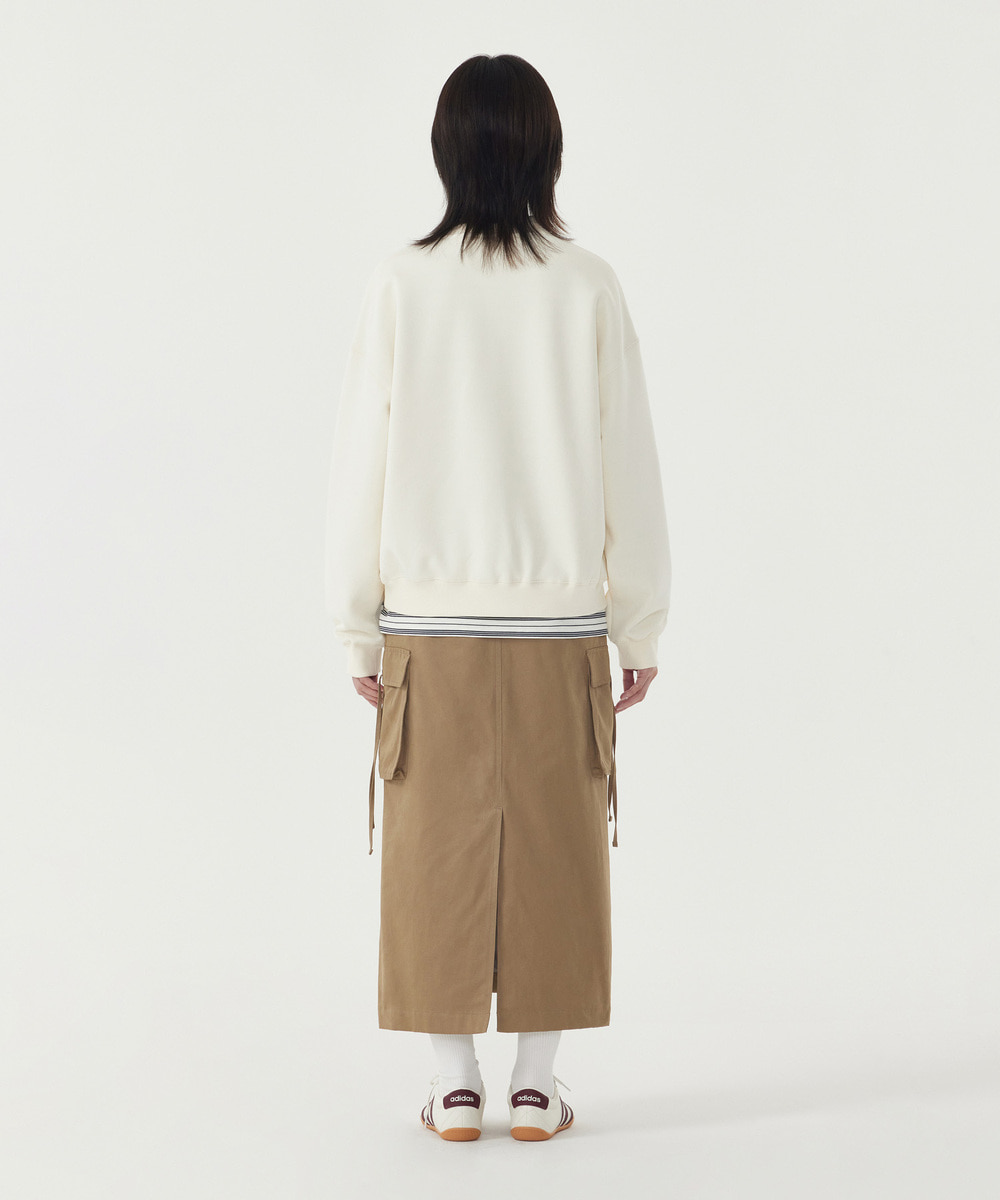 Woman Oversized Enjoy Graphic Brushed Sweatshirt