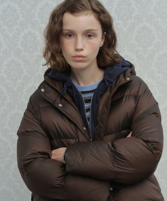 Woman Civic Hooded Down