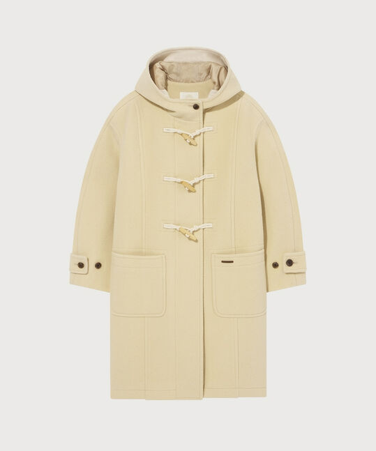 Woman Hooded Long Duffle Coat