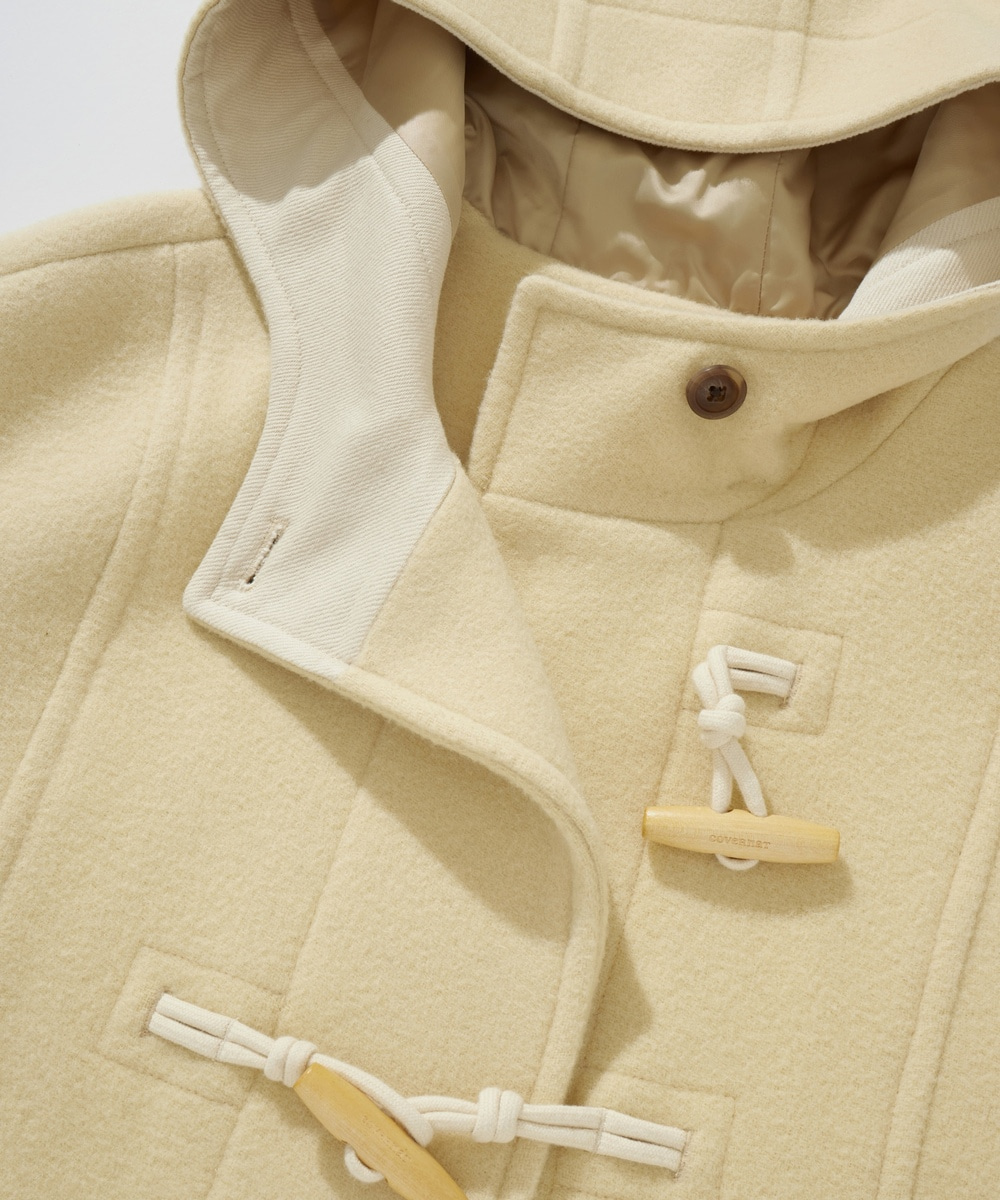 Woman Hooded Long Duffle Coat