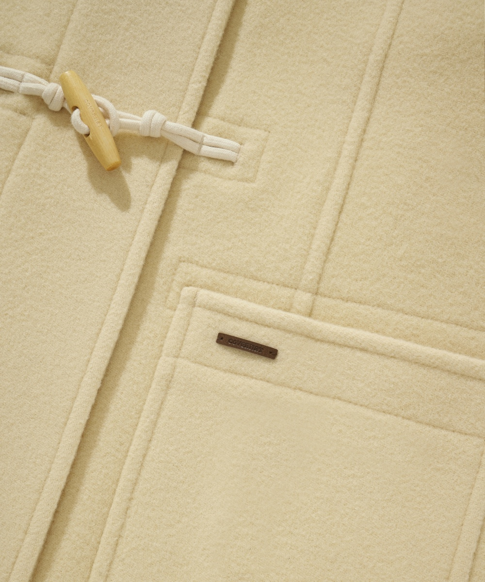 Woman Hooded Long Duffle Coat