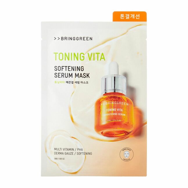 BRINGGREEN Toning Vita Softening Serum Mask 30g