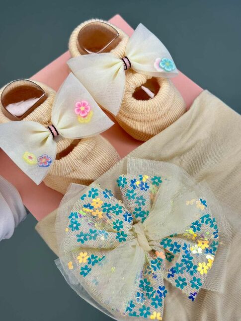 🎀0-3 сартай охидын малгай оймс