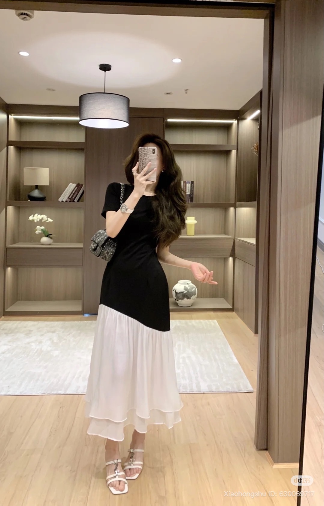 MAXI LONG BLACK TSHIRT DRESS