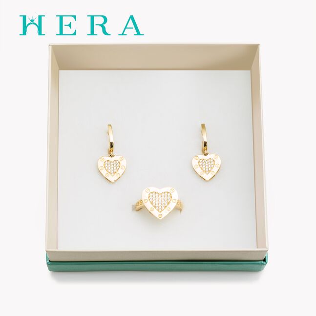 Монет ээмэг /Зүрхэн унжлагатай/