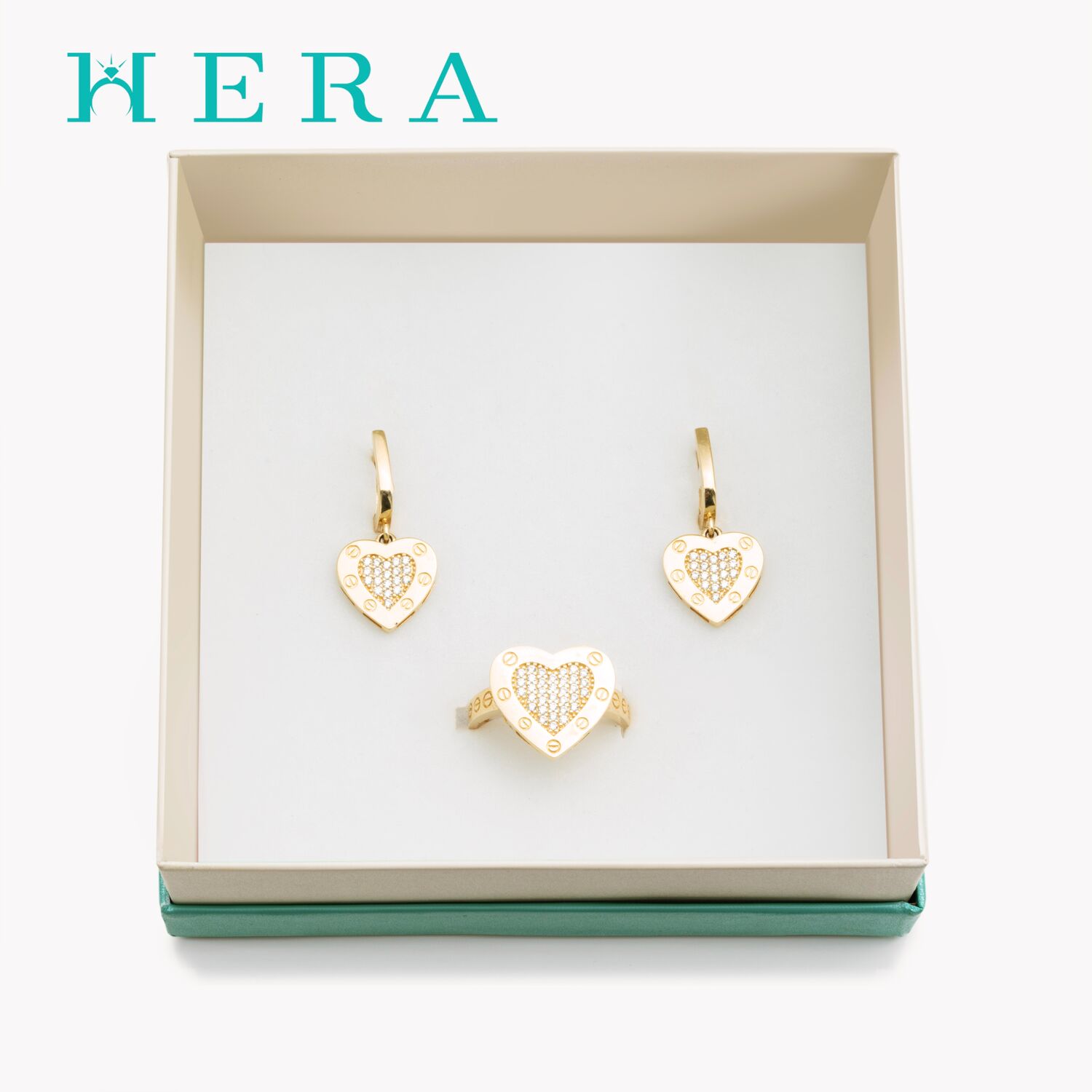 Монет ээмэг /Зүрхэн унжлагатай/