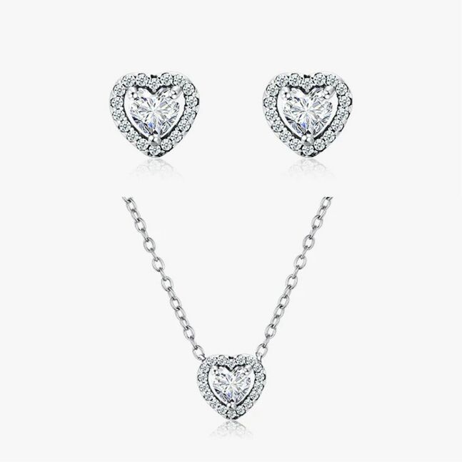 Зүрхтэй мөнгөн хослол