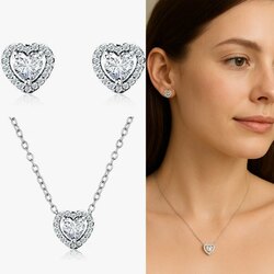 Зүрхтэй мөнгөн хослол