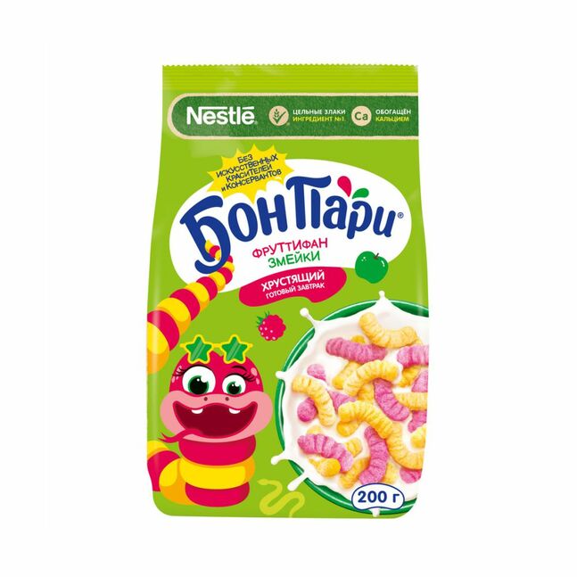 Бонпари-Фруттифан. Могойнууд. Кальциар баяжуулсан үр тарианы өглөөний хоол, 200гр
