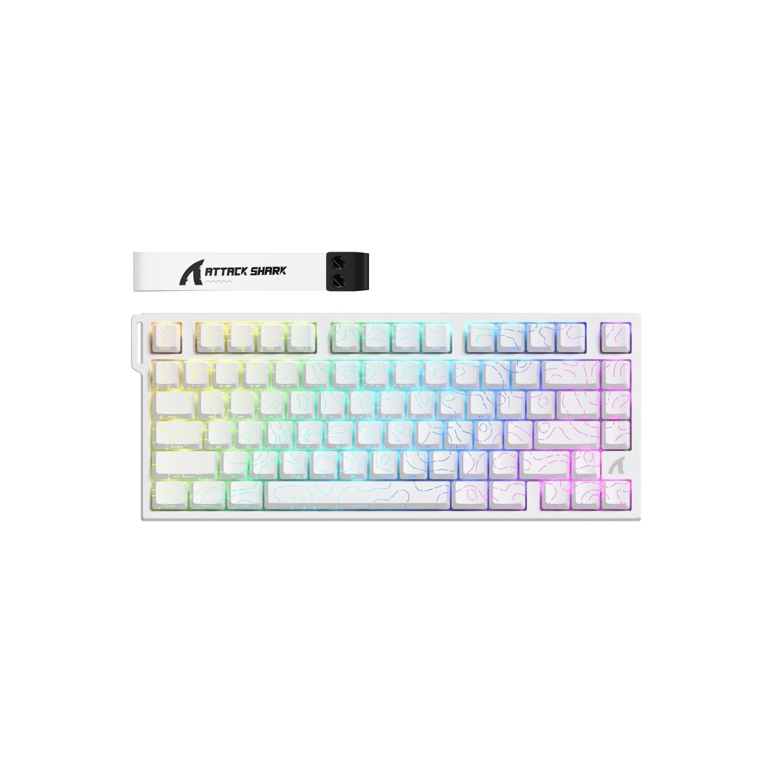 Attack Shark R82HE Wired Magnetic Switch Mechanical Keyboard White