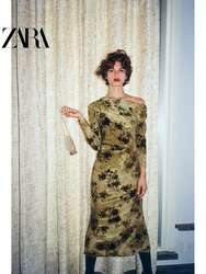 Zara printed dress size s