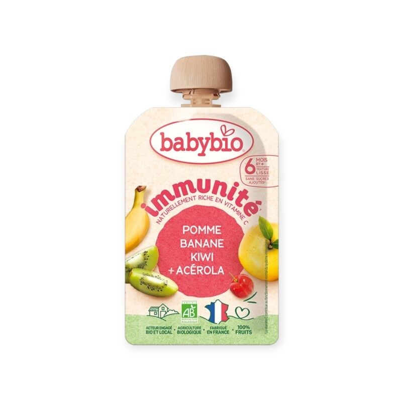 Babybio Immunity Алим Гадил Киви Интоортой нухаш 100гр 6+сар №1