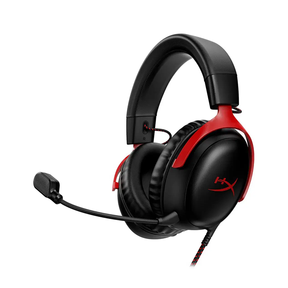 GAMING HEADSET: HyperX Cloud III Wired Red