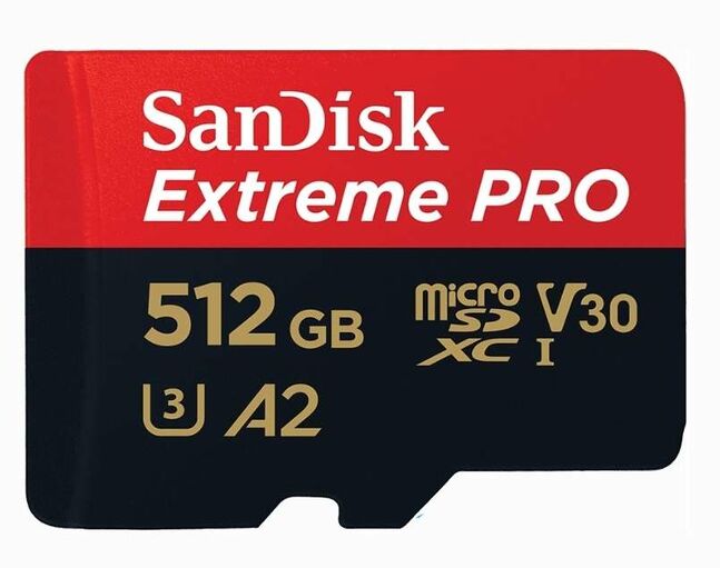 Sandisk extreme pro 512gb micro