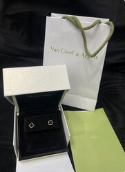 Vancleef mini ээмэг /хар өнгө/