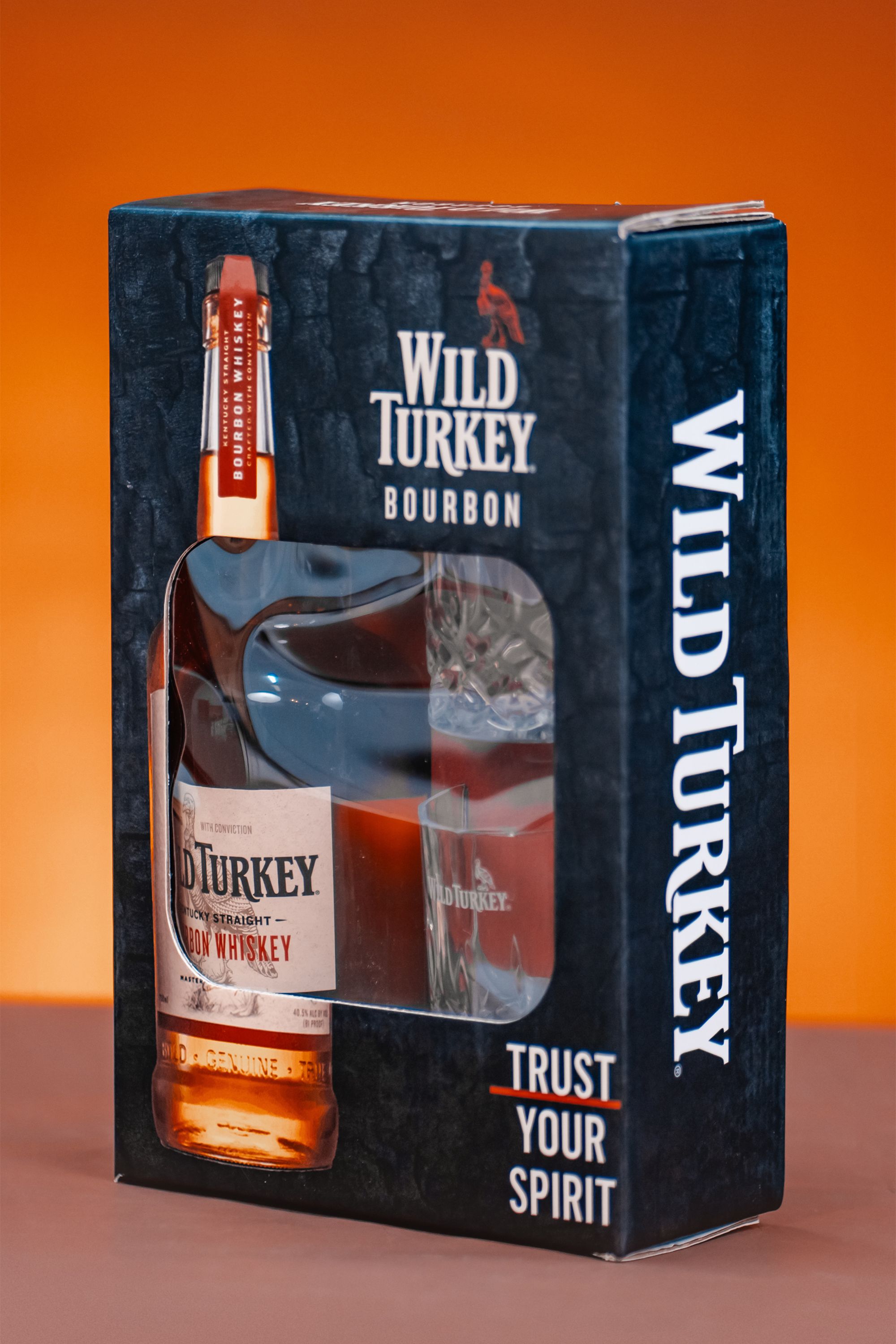 Wild turkey 750 ml gift set