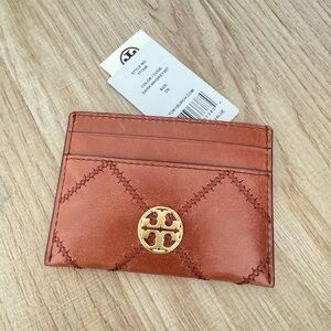 Tory burch leather cart case