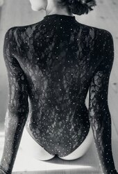 Seamless lace bodysuit 