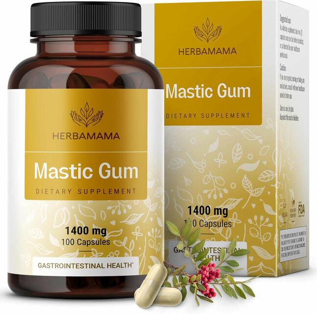 Herbamama mastic gum 1400 мг кап