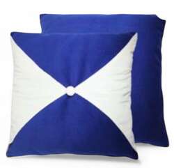 Цагаан,хөх хосолсон кашмеран дэр