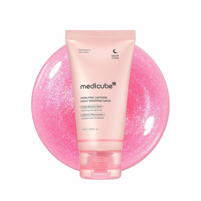 medicube PDRN PINK CAFFEINE NIGHT WRAPPING MASK 75ml