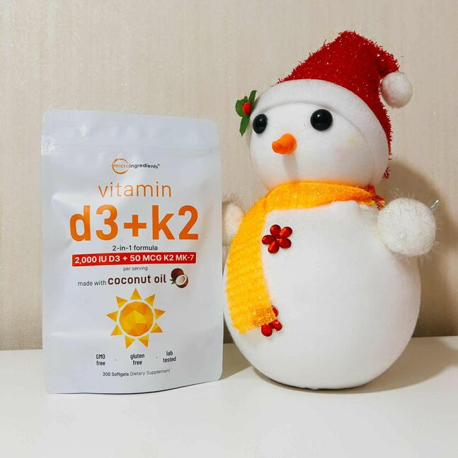 Vitamin d3+k2 2000iu coconut