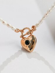 Зүрхэн түгжээтэй сувдан зүүлт