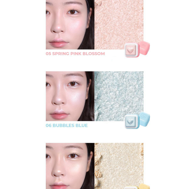 COLORGRAM MILK BLING HEARTLIGHTER 06 BUBBLES BLUE