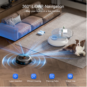 Teendow D10S 2-in-1 Robot Vacuum Cleaner, Black