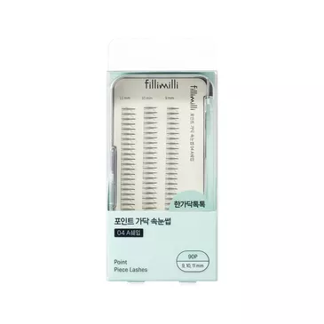 Fillimilli Point Piece Lashes 04 A shape 9,10,11mm 90ea