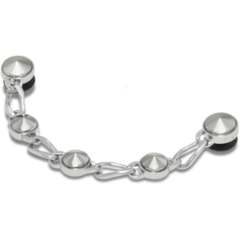 Silver Luxe Studded Chain