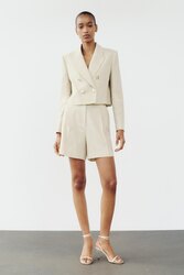 Zara blazer. metallic 