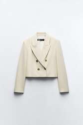 Zara blazer. metallic 