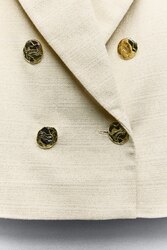 Zara blazer. metallic 