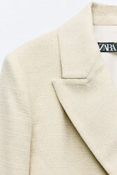Zara blazer. metallic 