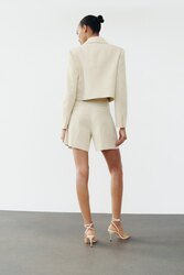 Zara blazer. metallic 