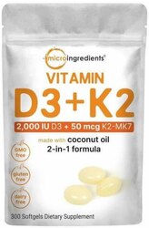 Micro ingredients d3k2 2000iu