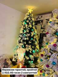 Өөрөөсөө гэрэлтэй гацуур мод