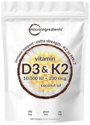 Vitamin d3k2 10,000iu micro ingr