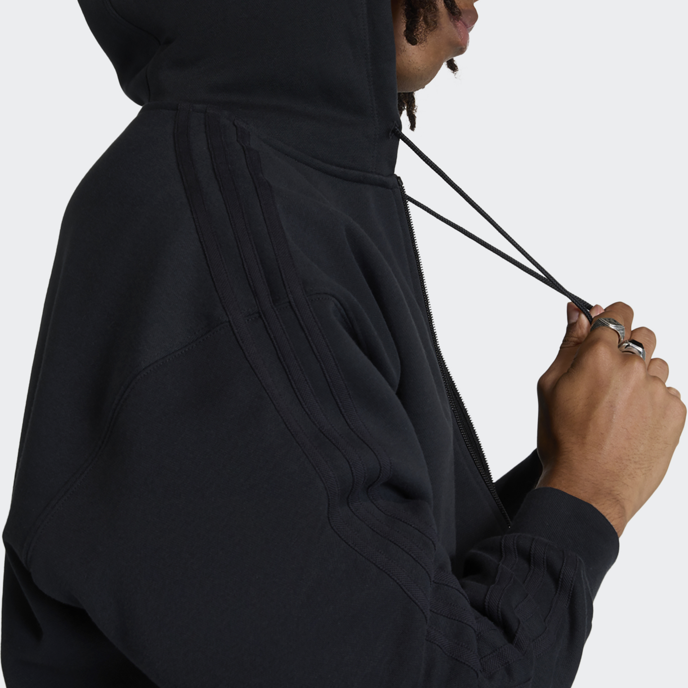 BAGGY FZ HOODIE BLACK/BLACK