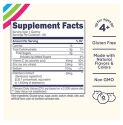 Elderberry gummies vit c zinc
