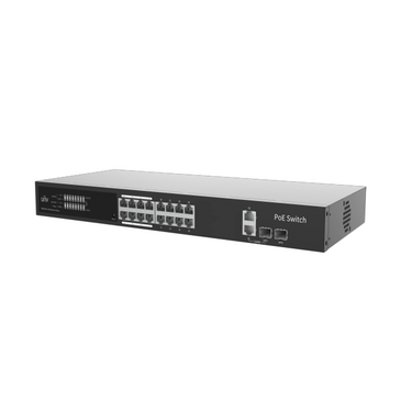 Свич 16 порт PoE / UNIVIEW Switch 16port 100/1000 POE сloud-managed 1uplink non-poe +1 sfp+combo rj45/sfp