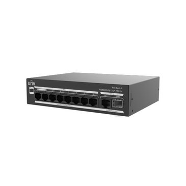 Свич 8 порт PoE / UNIVIEW Switch 8port 100/1000 POE lite cloud managed 1uplink+1SFP