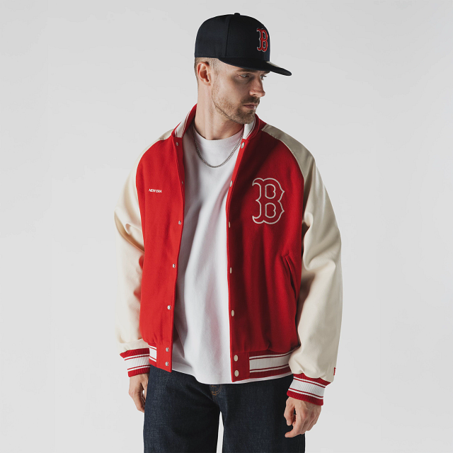 AP MLB RAGLAN VARSITY JK53 BOSRED RED