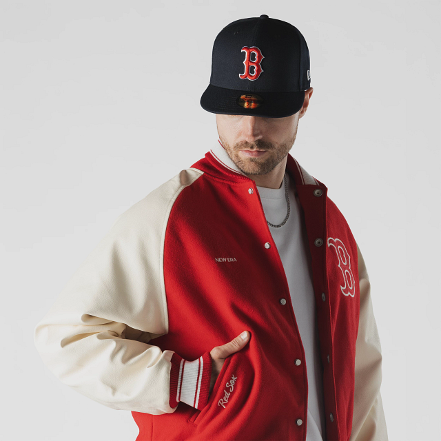 AP MLB RAGLAN VARSITY JK53 BOSRED RED