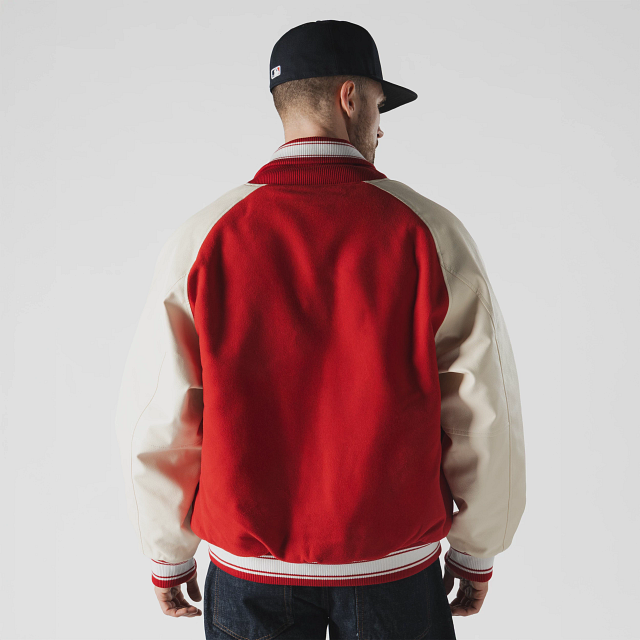 AP MLB RAGLAN VARSITY JK53 BOSRED RED