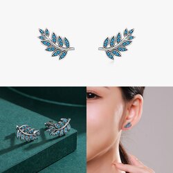 Оюу шигтгээтэй мөнгөн ээмэг