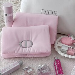 Dior puffy pink pouch