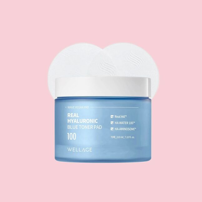 Real hyaluronic blue toner pad
