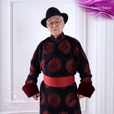 Түмэнхуар хээтэй даавуун дээл 